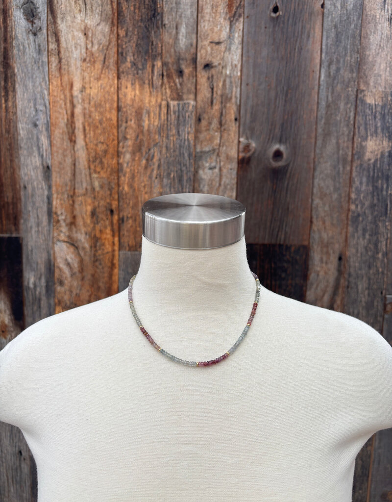 Caitlin Dunn Jewelry CDJ Mila - Rondelle/GF/Mltpl Sapp - N155