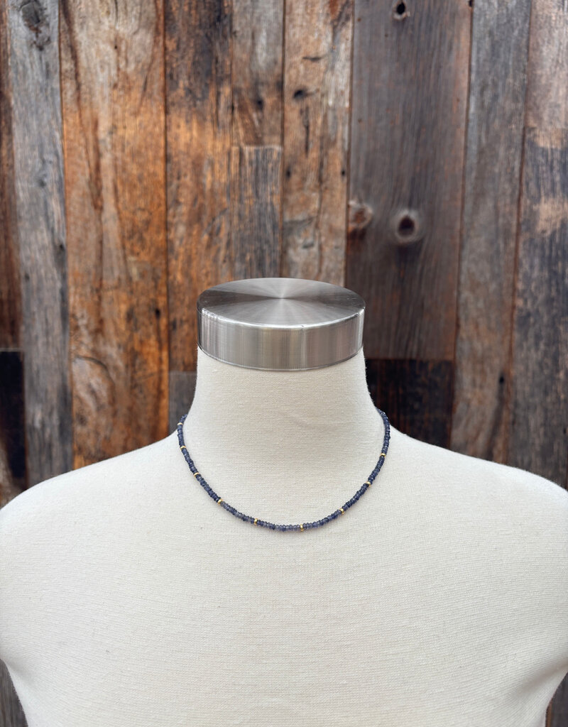 Caitlin Dunn Jewelry CDJ Mila - Rondelle/GF/Iolite - N155