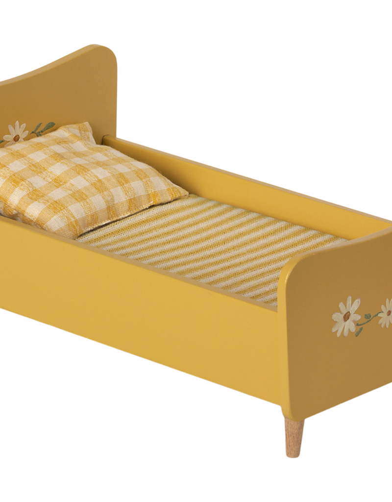 Maileg Maileg Mini Wooden Bed Yellow 11-1005-00