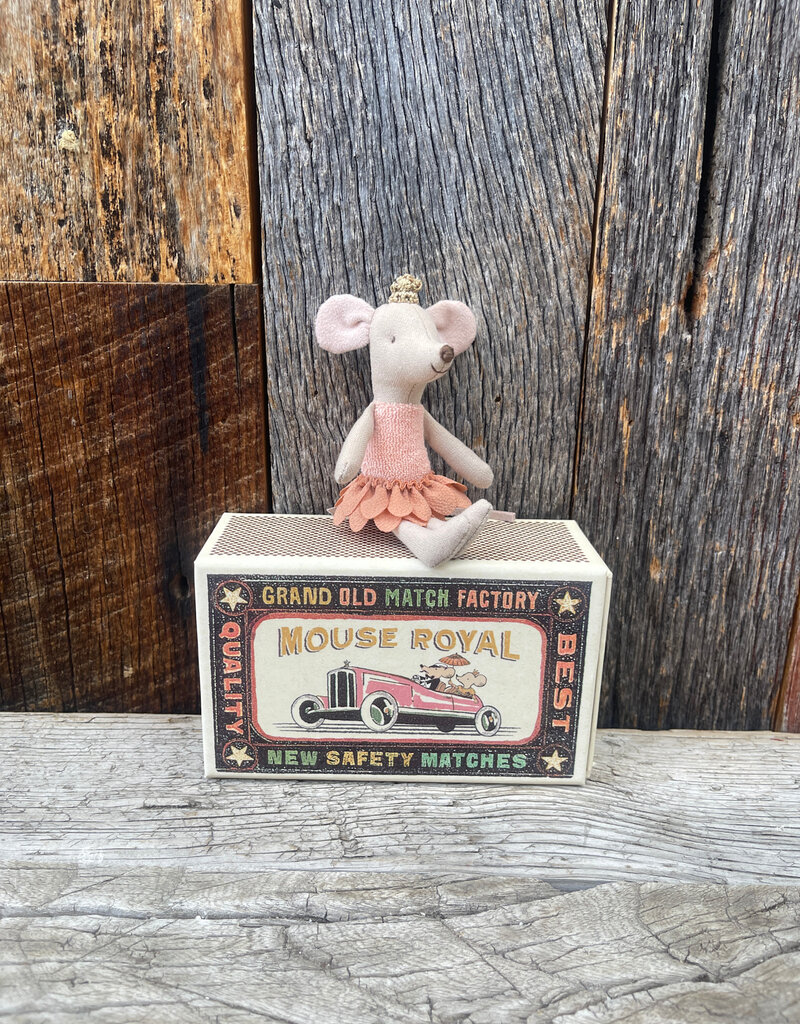 Maileg Maileg Princess Mouse Little Sister in Matchbox 17-5101-00