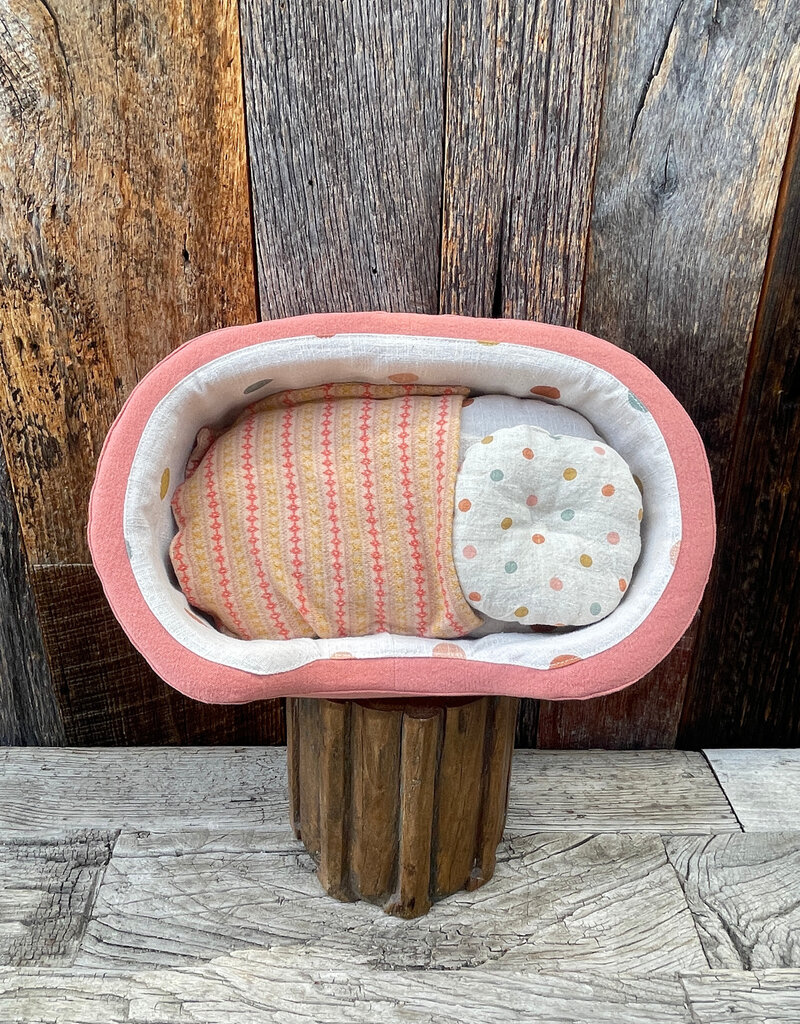 Maileg Maileg Cosy Basket, Medium- Coral 19-3922-00