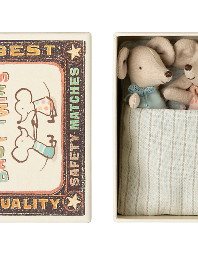 Maileg Maileg Twins, Baby Mice in Matchbox 17-5000-00