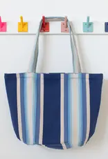 Garza Marfa Tote - Blue Ombre Stripe