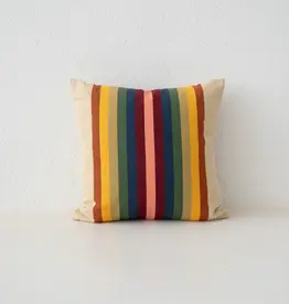 Garza Marfa Cotton Canvas 18" Pillowcase - Earth Spectrum