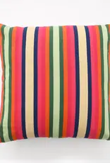 Garza Marfa Cotton Canvas 26" Pillowcase - Turquoise Stripe