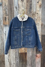 True Grit True Grit Freemont Sherpa-Lined Jacket Indigo