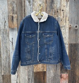 True Grit True Grit Freemont Sherpa-Lined Jacket Indigo