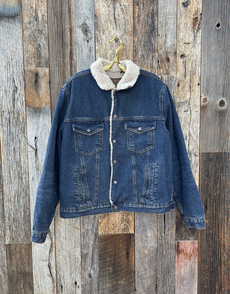 True Grit True Grit Freemont Sherpa-Lined Jacket Indigo