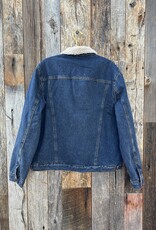 True Grit True Grit Freemont Sherpa-Lined Jacket Indigo