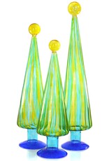 Cody Foster Cody Foster Striped Trees Green/Yellow Large