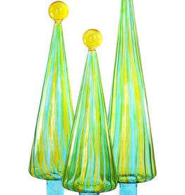 Cody Foster Cody Foster Striped Trees Green/Yellow Large