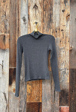 Perfect White Tee Noelle Sweater Rib Turtle Neck Charcoal