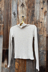 Perfect White Tee Noelle Sweater Rib Turtle Neck Oatmeal