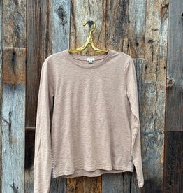 Dylan Dylan Blanket Stitch Classic Tee Light Brown