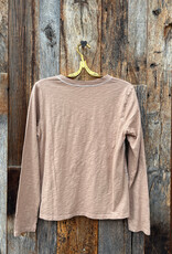 Dylan Dylan Blanket Stitch Classic Tee Light Brown