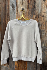 Perfect White Tee Ziggy Fleece L/S  Crew Sweatshirt Silver