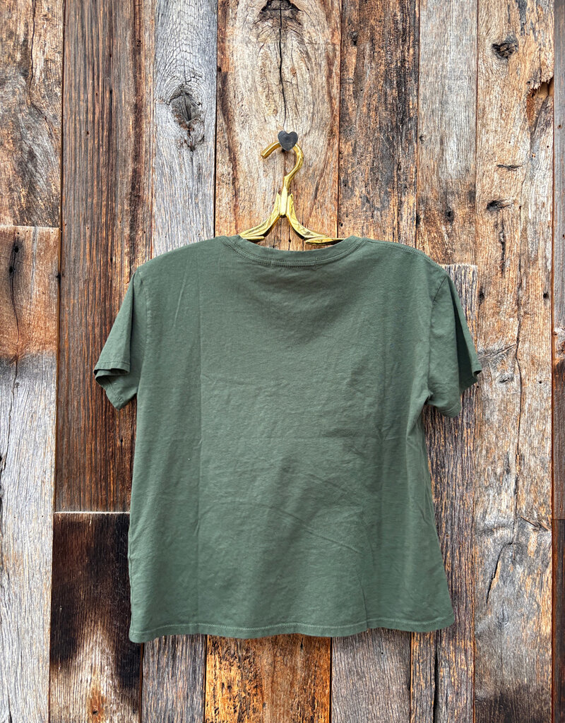 Perfect White Tee Harley S/S Boxy Crew Tee Fern Green