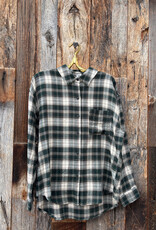 Z Supply Z Supply River Plaid Button Up Garland Green