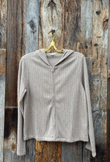 Dylan Dylan Zip Hoodie Jacket Light Brown