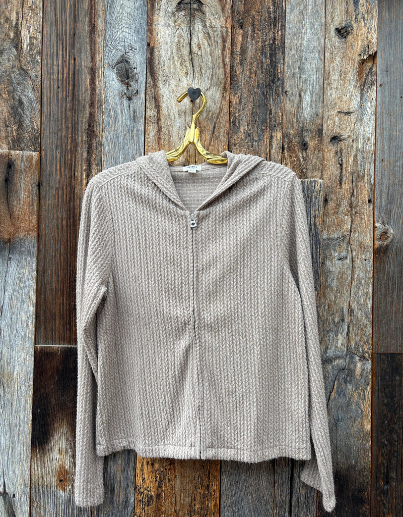 Dylan Dylan Zip Hoodie Jacket Light Brown