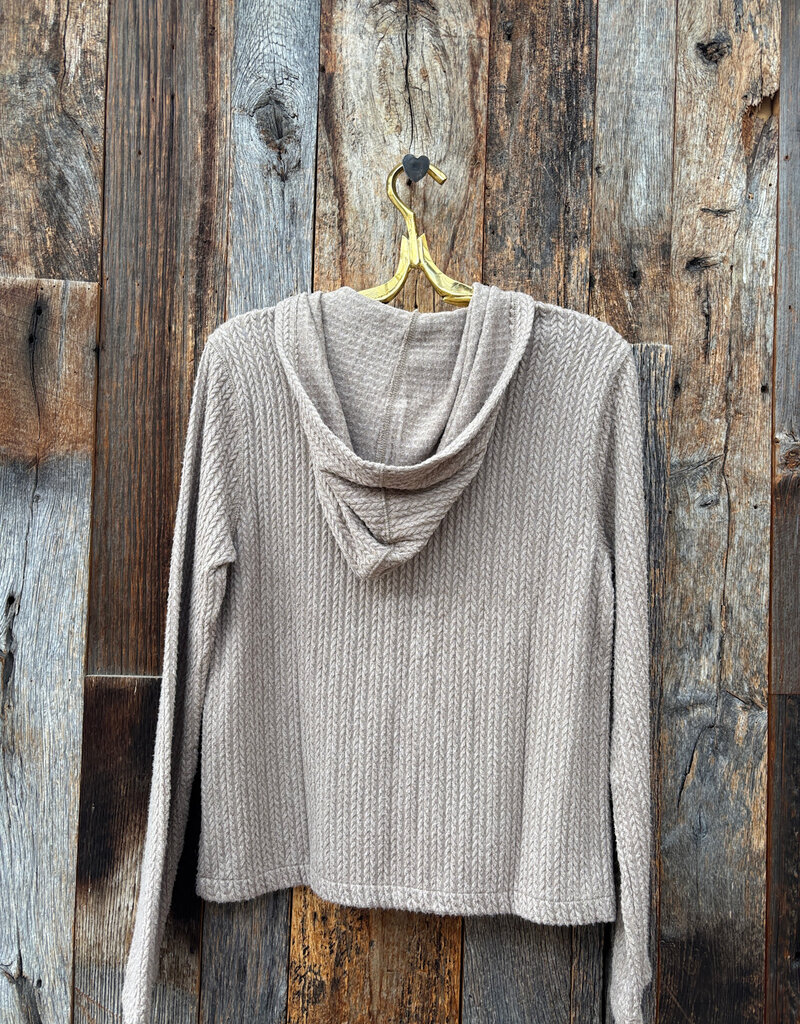 Dylan Dylan Zip Hoodie Jacket Light Brown