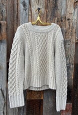 Dylan Dylan Serena Cable-Knit Pullover Oatmeal