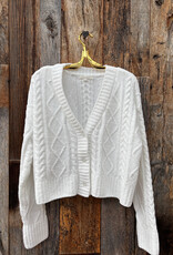 Z Supply Z Supply Elsa Cable Cardigan Vanilla Ice