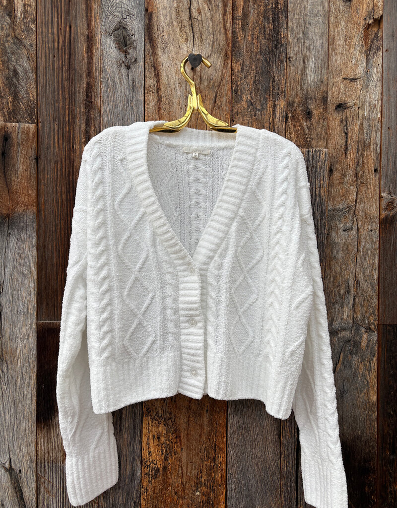Z Supply Z Supply Elsa Cable Cardigan Vanilla Ice