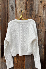 Z Supply Z Supply Elsa Cable Cardigan Vanilla Ice