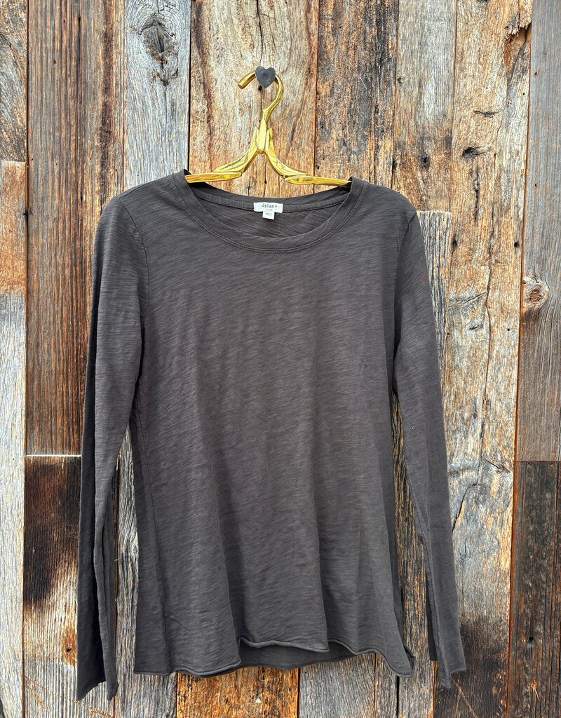 Dylan Dylan Vintage L/S Tee Charcoal