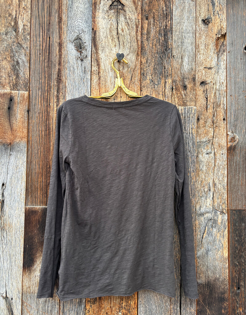 Dylan Dylan Vintage L/S Tee Charcoal