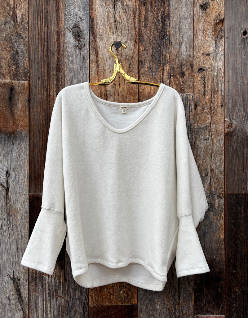 Dylan Dylan Deep V Dolman Soft White