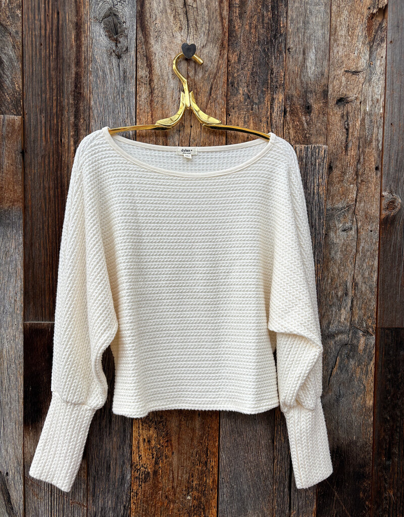 Dylan Dylan Andie Cable Knit Winter White