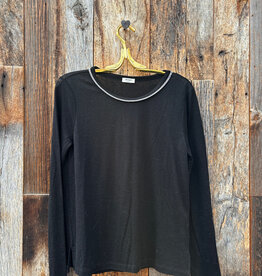 Dylan Dylan L/S Harlow Crew Black
