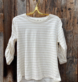Dylan Dylan Julia Stripe Knit White/Gold
