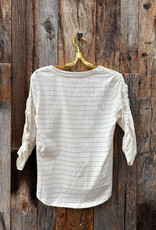 Dylan Dylan Julia Stripe Knit White/Gold