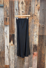 Milio Milano Milio Milano Silky/Viscose/Rayon Slip Skirt Black