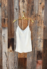 Milio Milano Milio Milano Adjustable Strap Silky Tank Top Beige