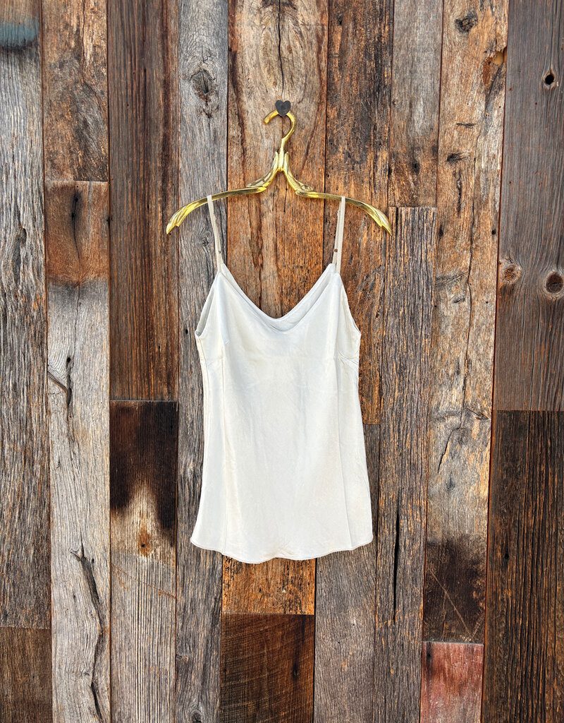 Milio Milano Milio Milano Adjustable Strap Silky Tank Top Beige