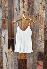Milio Milano Milio Milano Adjustable Strap Silky Tank Top Beige