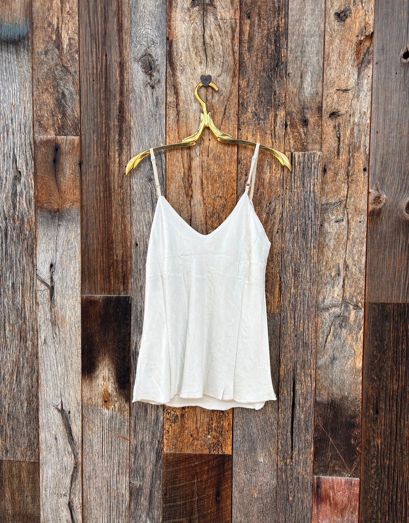 Milio Milano Milio Milano Adjustable Strap Silky Tank Top Beige