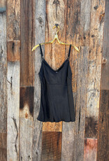 Milio Milano Milio Milano Adjustable Strap Silky Tank Top Black