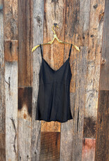 Milio Milano Milio Milano Adjustable Strap Silky Tank Top Black