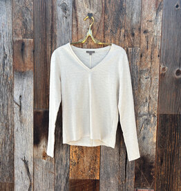 Lilla P Lilla P Long Sleeve V-Neck Stone