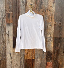 Lilla P Lilla P Long Turtleneck White