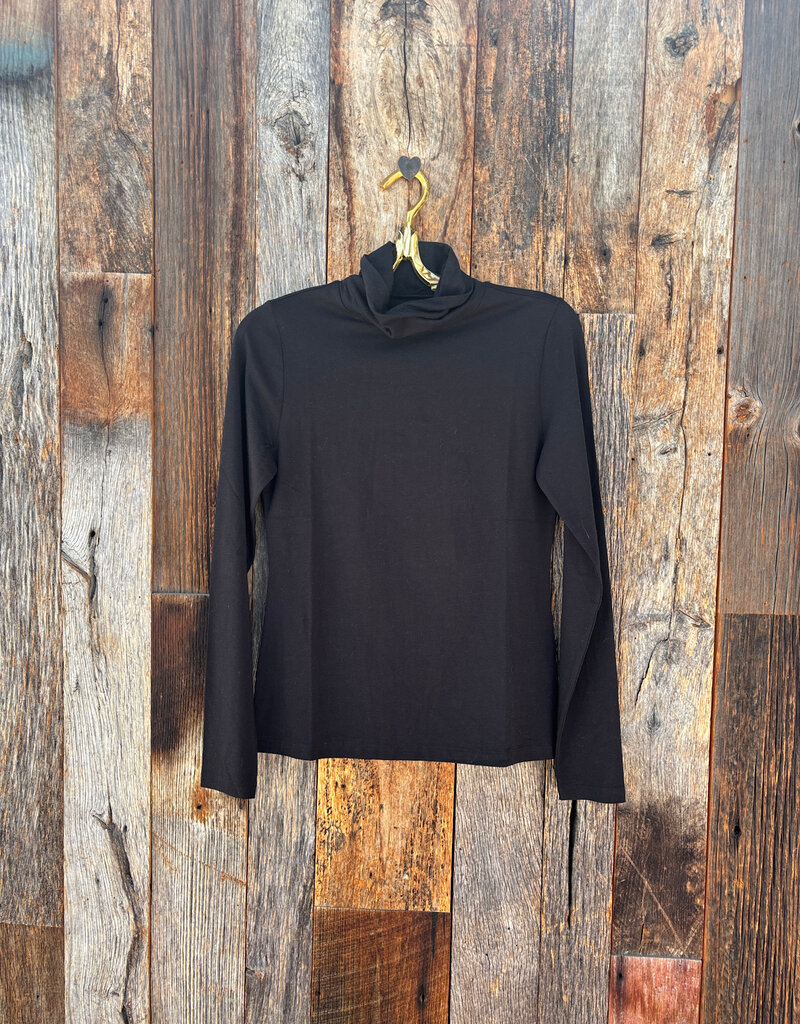 Lilla P Lilla P Long Turtleneck Black
