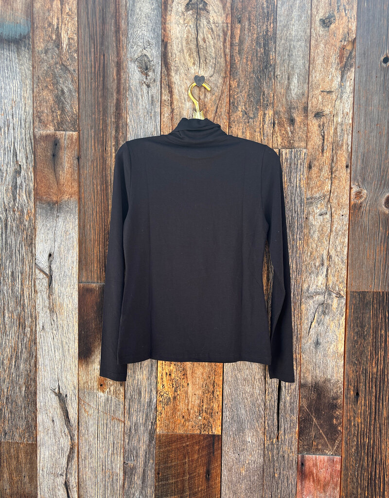 Lilla P Lilla P Long Turtleneck Black