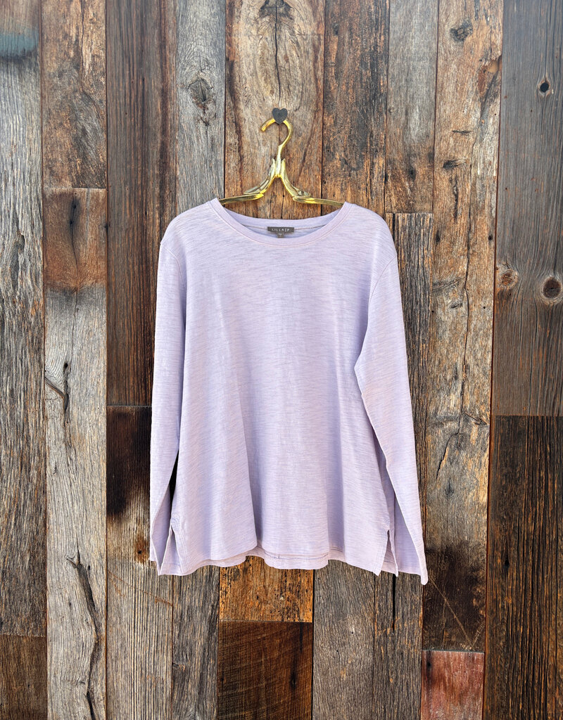 Lilla P Lilla P Long Sleeve Boyfriend Tee Orchid