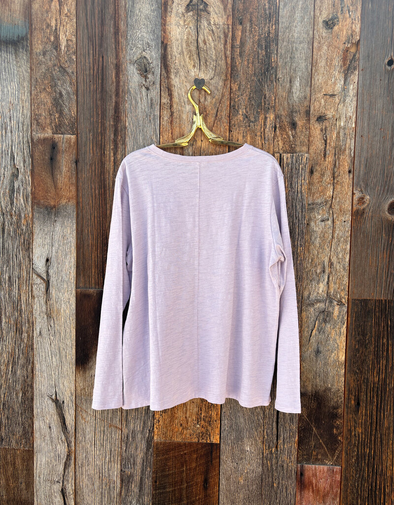 Lilla P Lilla P Long Sleeve Boyfriend Tee Orchid