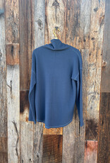 Lilla P Lilla P Rounded Hem Mock Neck Ink